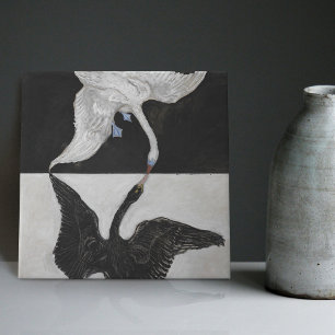 Hilma Af Klint Art Deco Swan Wall Decor Backsplash Ceramic Tile