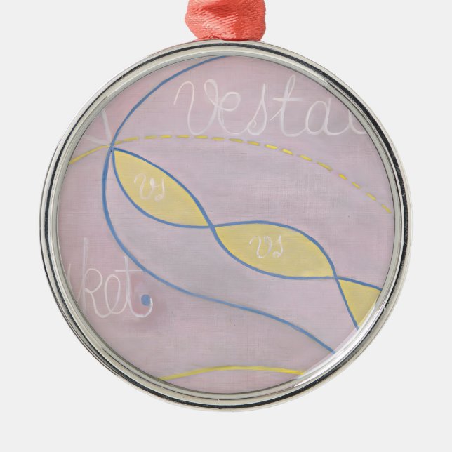 Hilma af Klint - Eros Series, no. 2, 1907 Metal Ornament (Front)