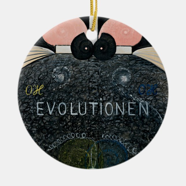  Hilma af Klint - The Evolution, 7 Ceramic Ornament (Front)