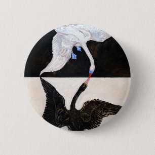 Hilma af Klint The Swan 6 Cm Round Badge