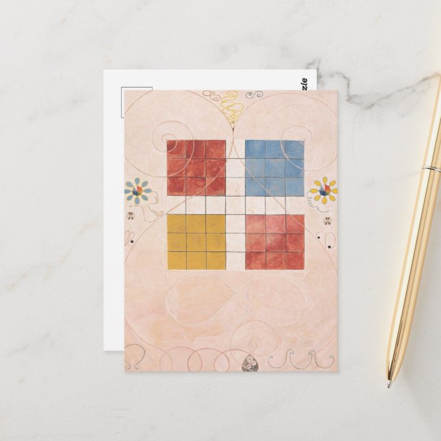 Hilma Af Klint, The Ten Largest No10, Abstract Art Postcard (Front/Back In Situ)