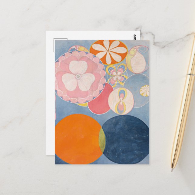 Hilma Af Klint, The Ten Largest No2, Abstract Art Postcard (Front/Back In Situ)