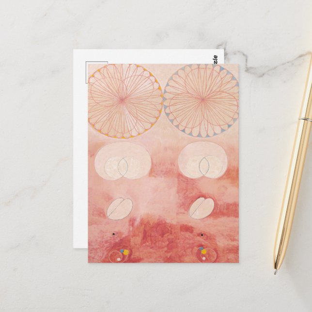 Hilma Af Klint, The Ten Largest No9, Abstract Art Postcard (Front/Back In Situ)