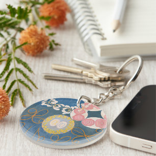 Hilma af Klint - The Ten Largest, No. 1_6500,9100 Key Ring