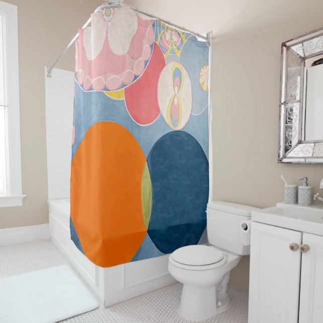 Hilma af Klint - The Ten Largest, No. 2, Childhood Shower Curtain (In Situ)