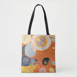 Hilma af klint throw pillow tote bag