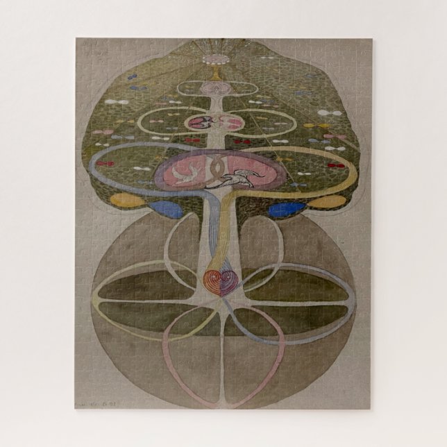 Hilma Af Klint, Tree Of Knowledge No1 Abstract Art Jigsaw Puzzle (Vertical)