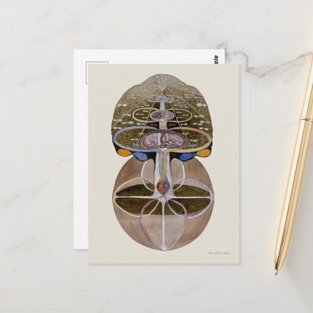 Hilma af Klint - Tree of Knowledge, No. 1 Postcard (Front/Back In Situ)