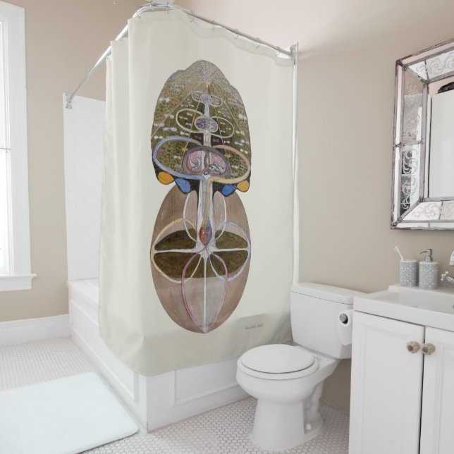 Hilma af Klint - Tree of Knowledge, No. 1 Shower Curtain (In Situ)