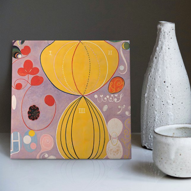 Hilma Af Klint YOUTH The Ten Largest No. 7 Ceramic Tile (Creator Uploaded)