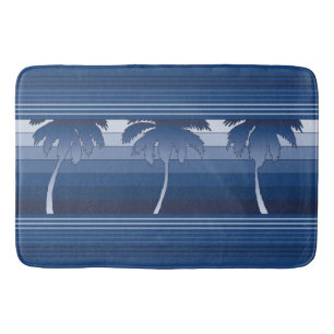 Hilo Hawaiian Palms Striped Bath Mat