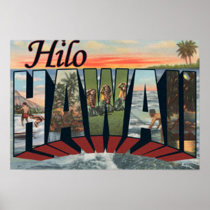 Hilo, HawaiiLarge Letter ScenesHilo, HI Poster