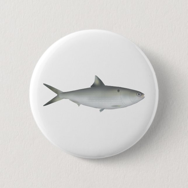 Hilsa Shad 6 Cm Round Badge (Front)