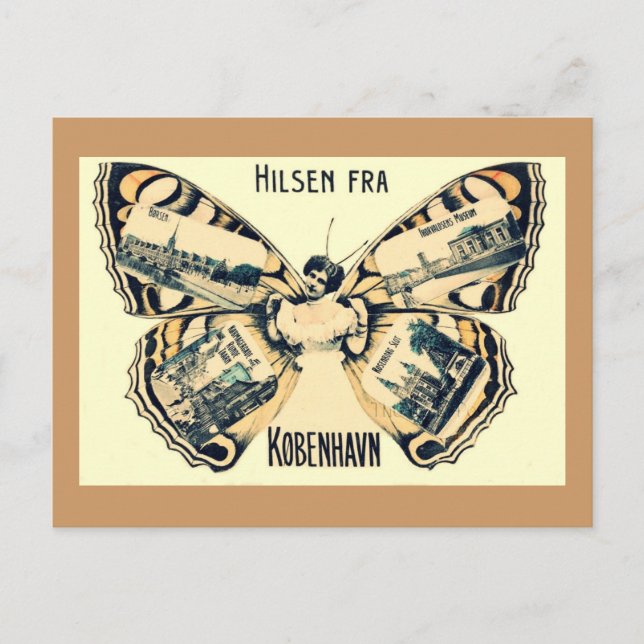 Hilsen Fra Kobenhavn - Greetings from Copenhagen Postcard (Front)