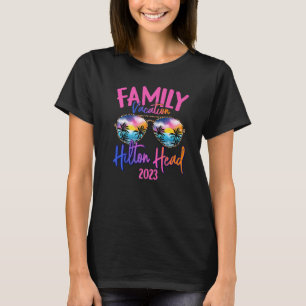 Hilton Head Carolina 2023 Sunglasses Theme Family T-Shirt