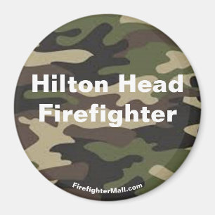 Hilton Head Firefighter camo magnet