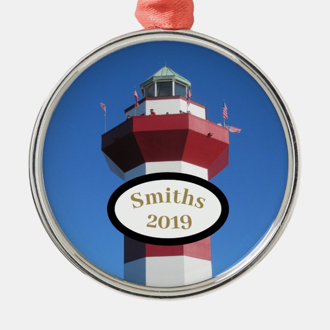 Hilton Head Harbour Town Custom Circle Ornament (Front)