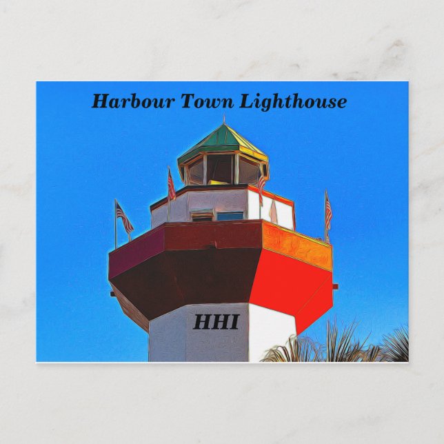 Hilton Head Harbour Town Lighthouse Postcard (Front)