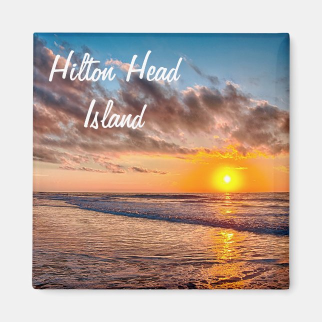 Hilton Head Island Beach Sunrise Magnet (Front)