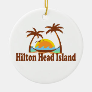 Hilton Head Island. Ceramic Tree Decoration