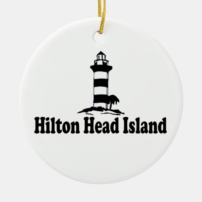 Hilton Head Island. Ceramic Tree Decoration (Front)