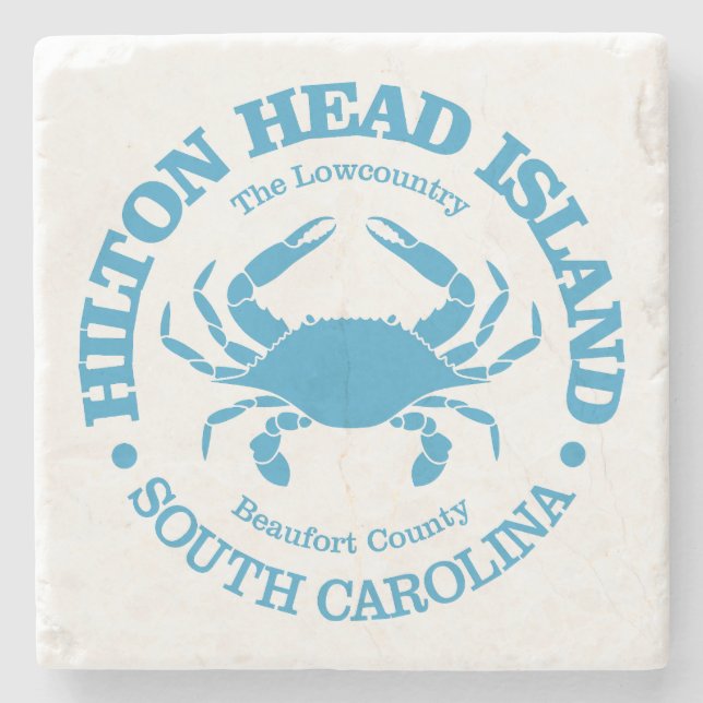Hilton Head Island (crab) Stone Coaster (Front)