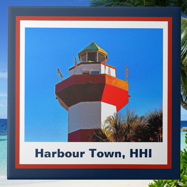 Hilton Head Island Harbour Town Lighthouse Ceramic Tile (Creator Uploaded)