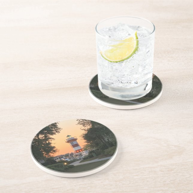 Hilton Head Island-Harbour Town Lighthouse Coaster (Side)