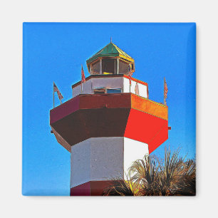 Hilton Head Island Harbour Town Lighthouse Magnet