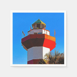 Hilton Head Island Harbour Town Lighthouse Napkin
