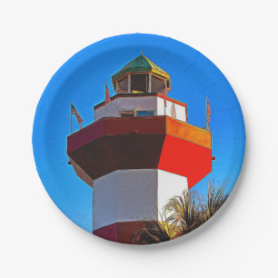 Hilton Head Island Harbour Town Lighthouse Paper Plate