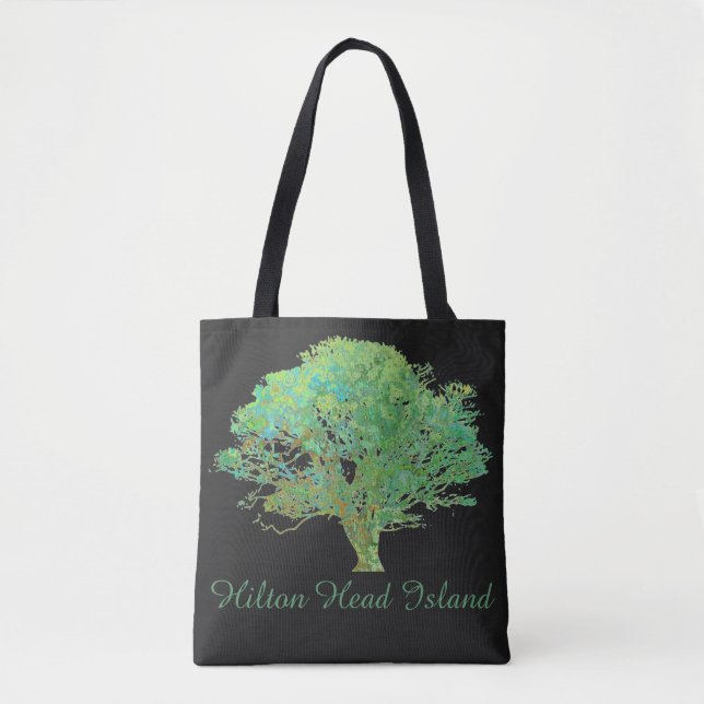 Hilton Head Island live oak tree Tote Bag (Front)