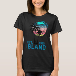 Hilton Head Island South Carolina Beach Palm Trees T-Shirt