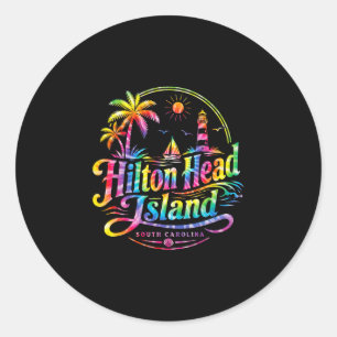 Hilton head island south carolina beach vacation classic round sticker