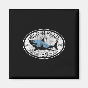 Hilton Head Island South Carolina Fishing Shark Fi Magnet