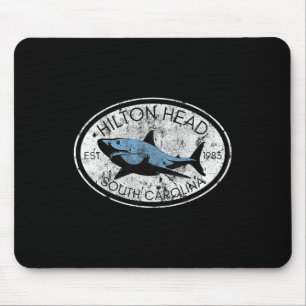 Hilton Head Island South Carolina Fishing Shark Fi Mouse Pad