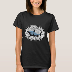 Hilton Head Island South Carolina Fishing Shark Fi T-Shirt