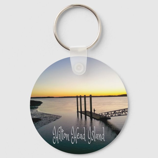 Hilton Head Island South Carolina Key Ring (Front)