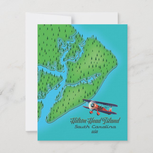 Hilton Head island South Carolina Map (Front)