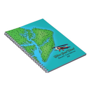 Hilton Head island South Carolina Map Notebook