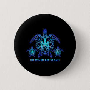 Hilton Head Island South Carolina Turtle Souvenirs 6 Cm Round Badge