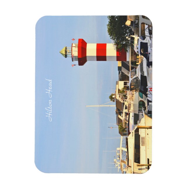 Hilton Head Lighthouse, photography, on Magnet (Vertical)