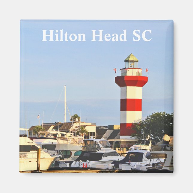 Hilton Head Lighthouse, photography, on Magnet (Front)