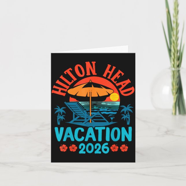 Hilton Head South Carolina 2026 Family Vacation Be Card (Front)