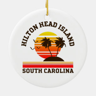 Hilton Head South Carolina Ceramic Ornament