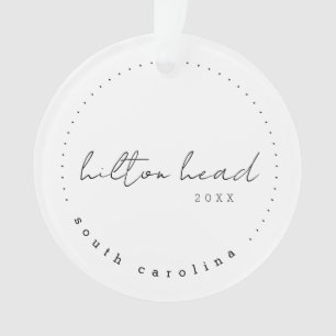 Hilton Head South Carolina Travel USA Simple Ornament