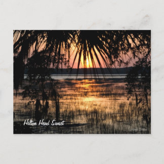 Hilton Head Sunset Postcard