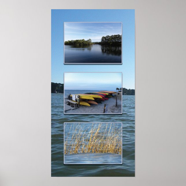 Hilton Head water triptych Poster (Front)