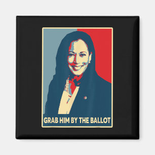 Him By The Ballot 2024 Kamala Harris For President Magnet