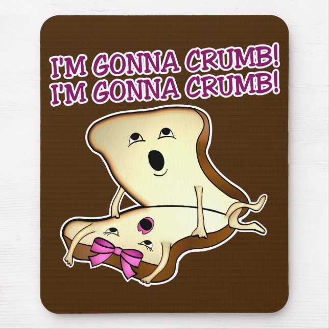 Him & Her Bread Slices Mouse Pad (Front)